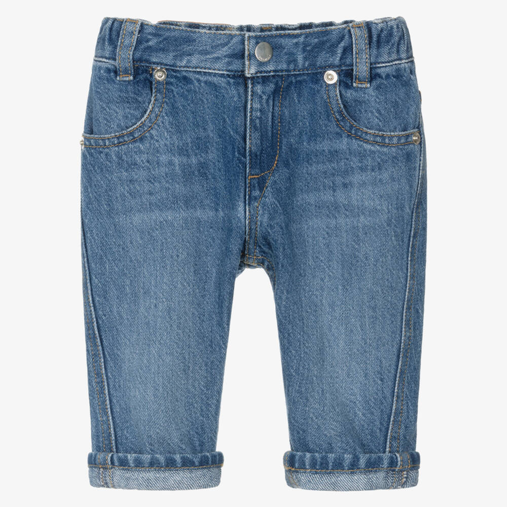 Givenchy-Boys Blue Denim Elasticated Waist Jeans | Childrensalon
