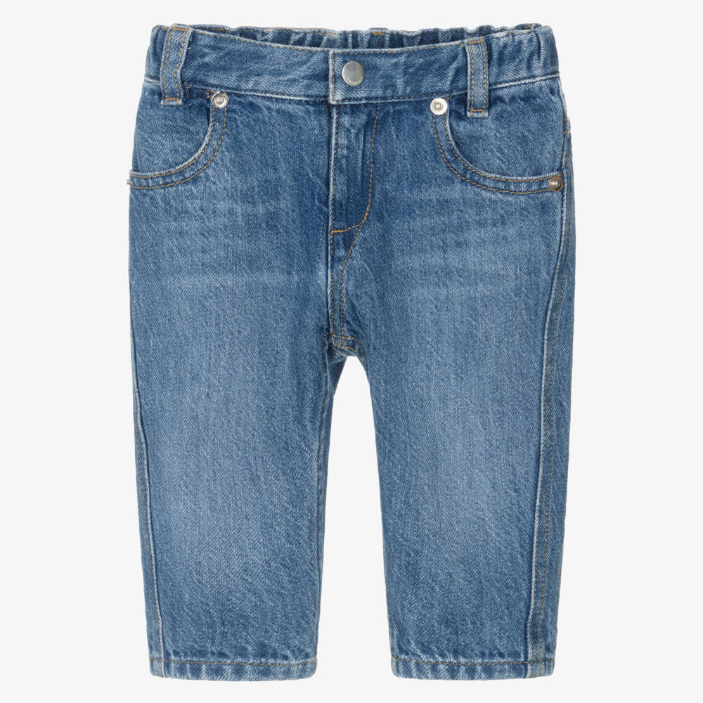 Givenchy-Boys Blue Denim Elasticated Waist Jeans | Childrensalon