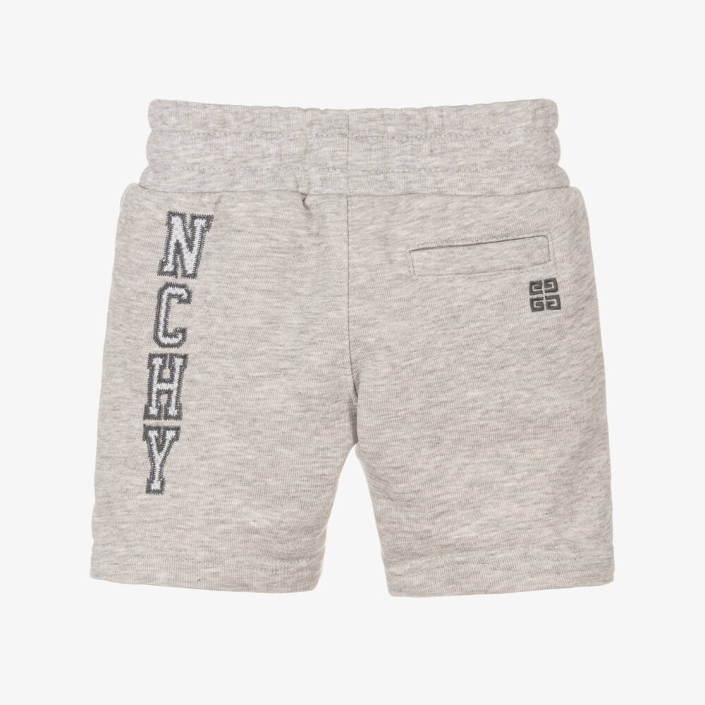 Givenchy-Boys Grey Cotton Jersey Shorts | Childrensalon