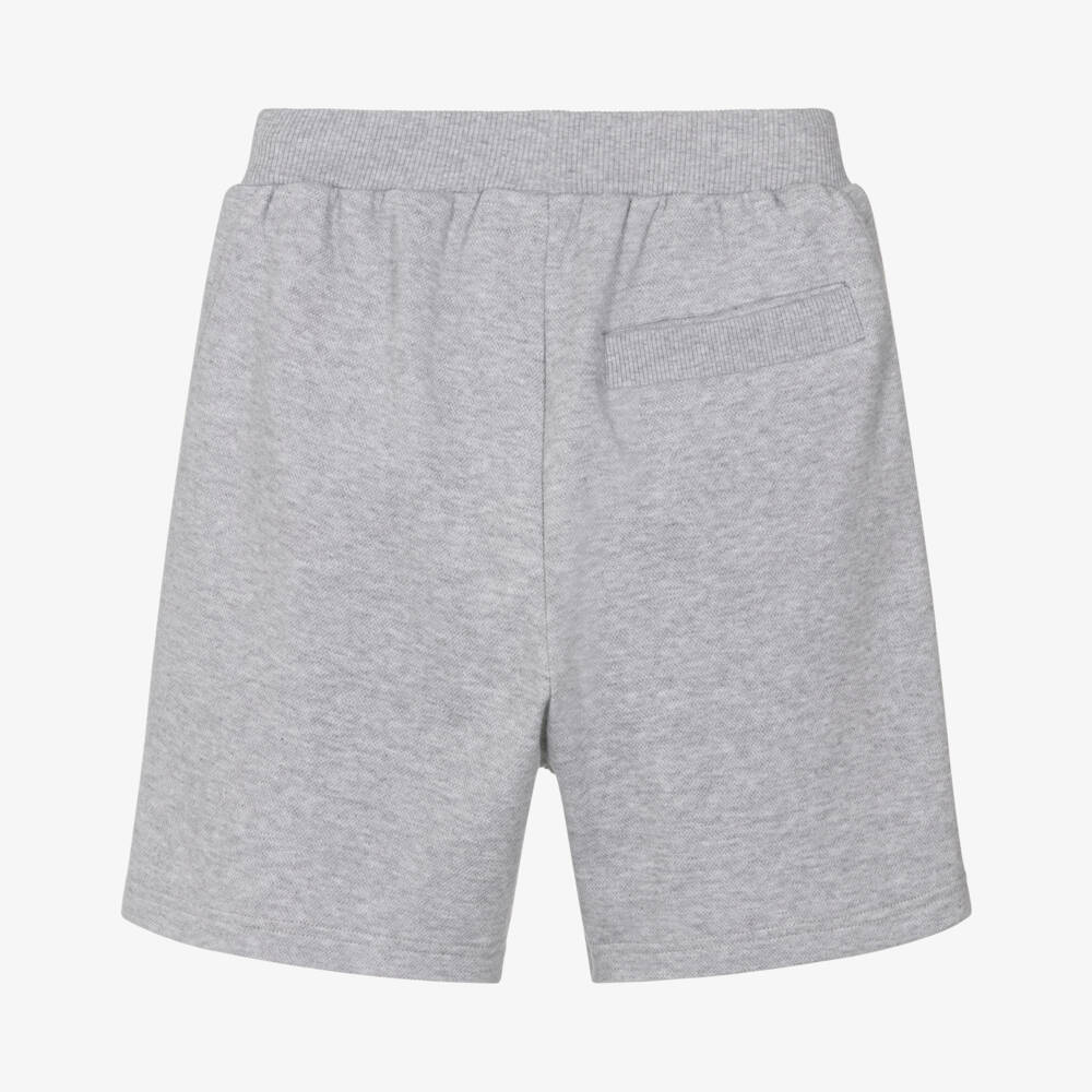 Givenchy-شورت جيرسي وبيكيه بشعار مطبوع لون رمادي للأولاد | Childrensalon