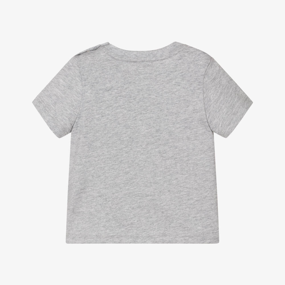 Givenchy-Boys Grey Marl Cotton Pocket T-Shirt | Childrensalon