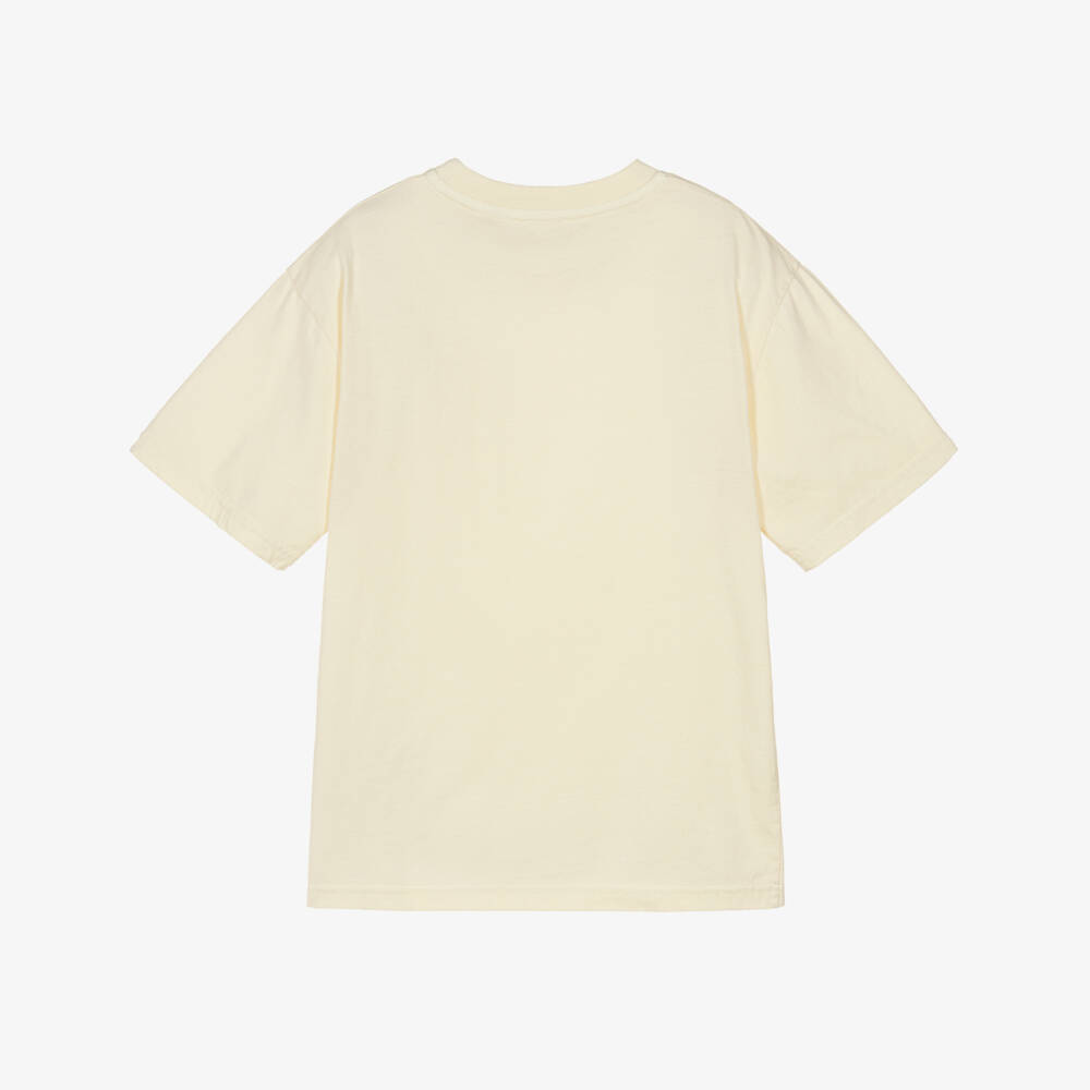 Givenchy-تيشيرت بشعار مطرز لون أصفر فاتح للأولاد | Childrensalon
