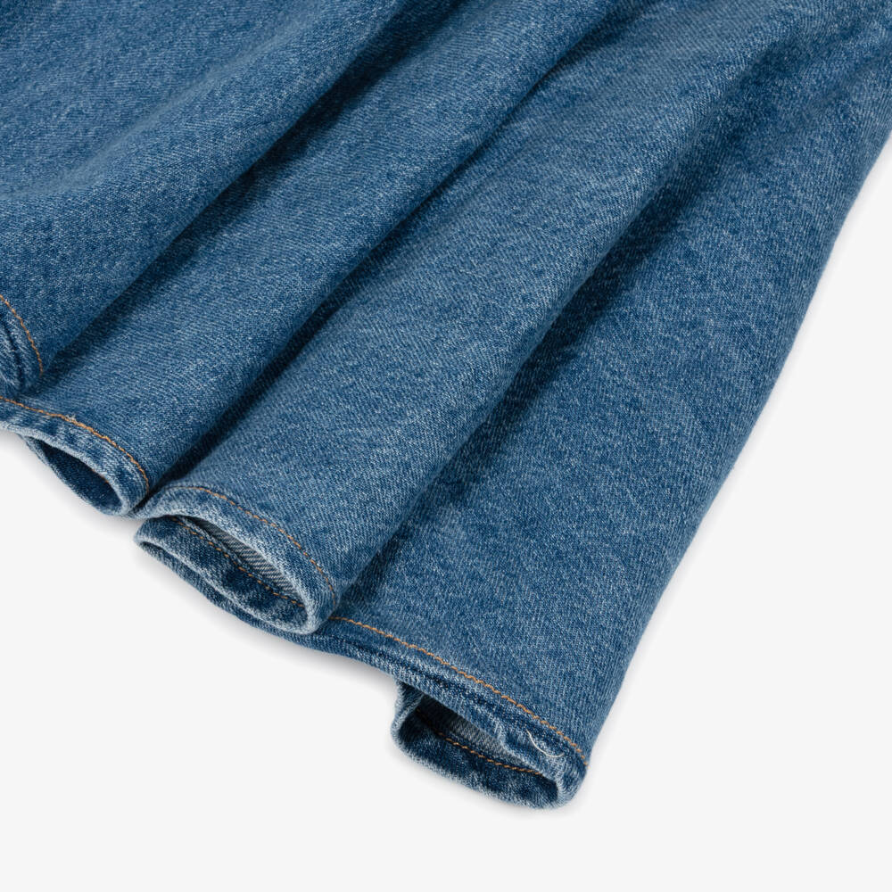 Givenchy-Girls Blue Fit & Flare Denim Dress | Childrensalon