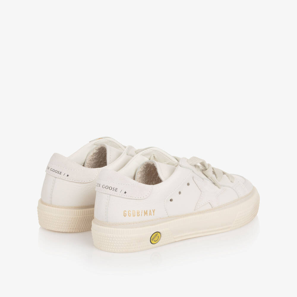 Golden Goose-Leather Lace Up May Trainers | Childrensalon