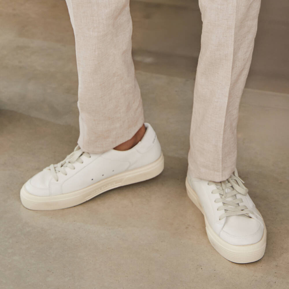 Golden Goose-Кроссовки кожаные May на шнуровке | Childrensalon