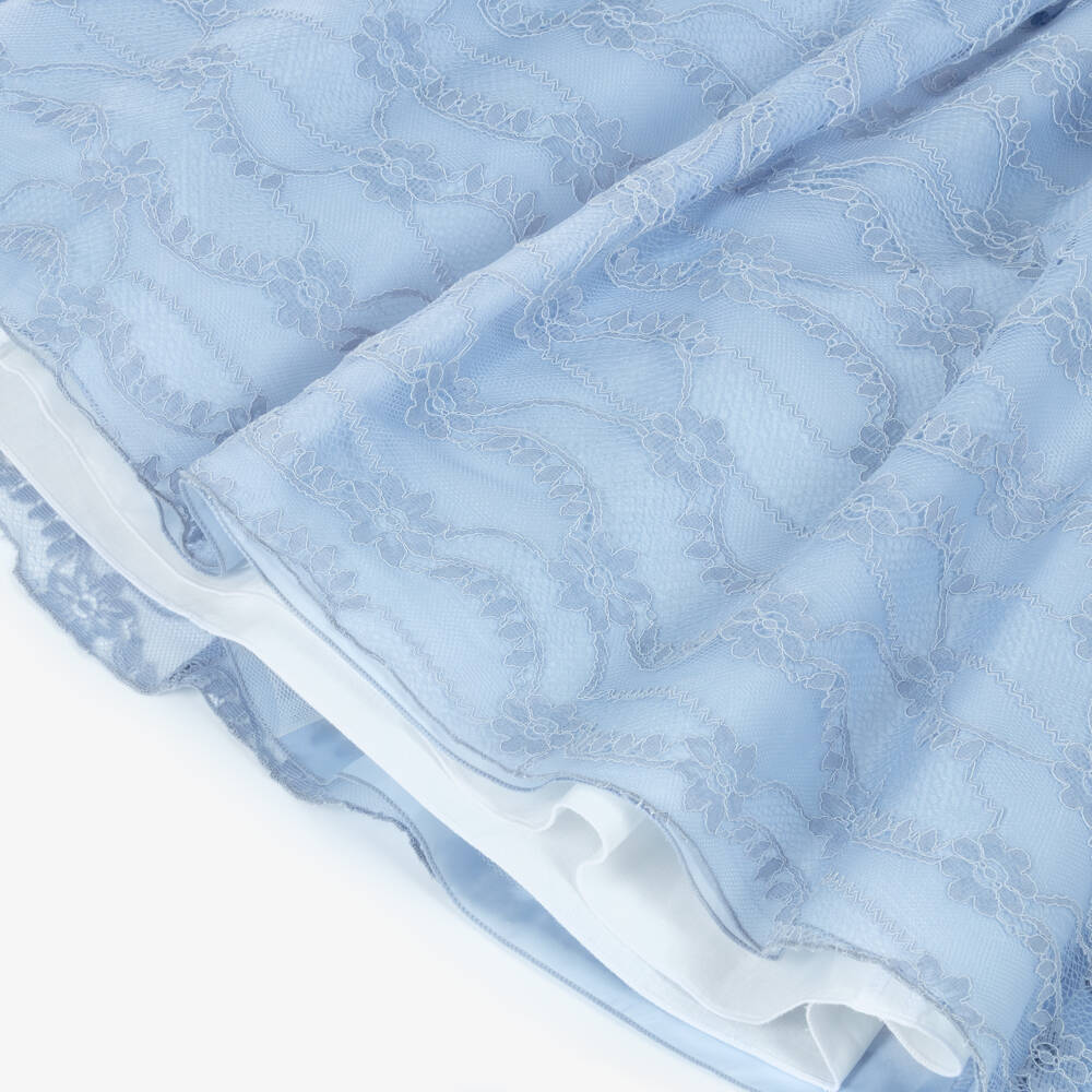 Graci-Girls Blue Lace Dress | Childrensalon