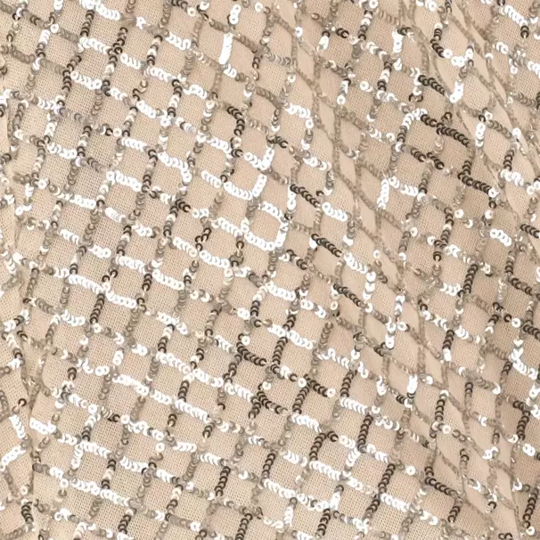 Graci-Girls Gold Tulle & Silver Sequin Dress | Childrensalon