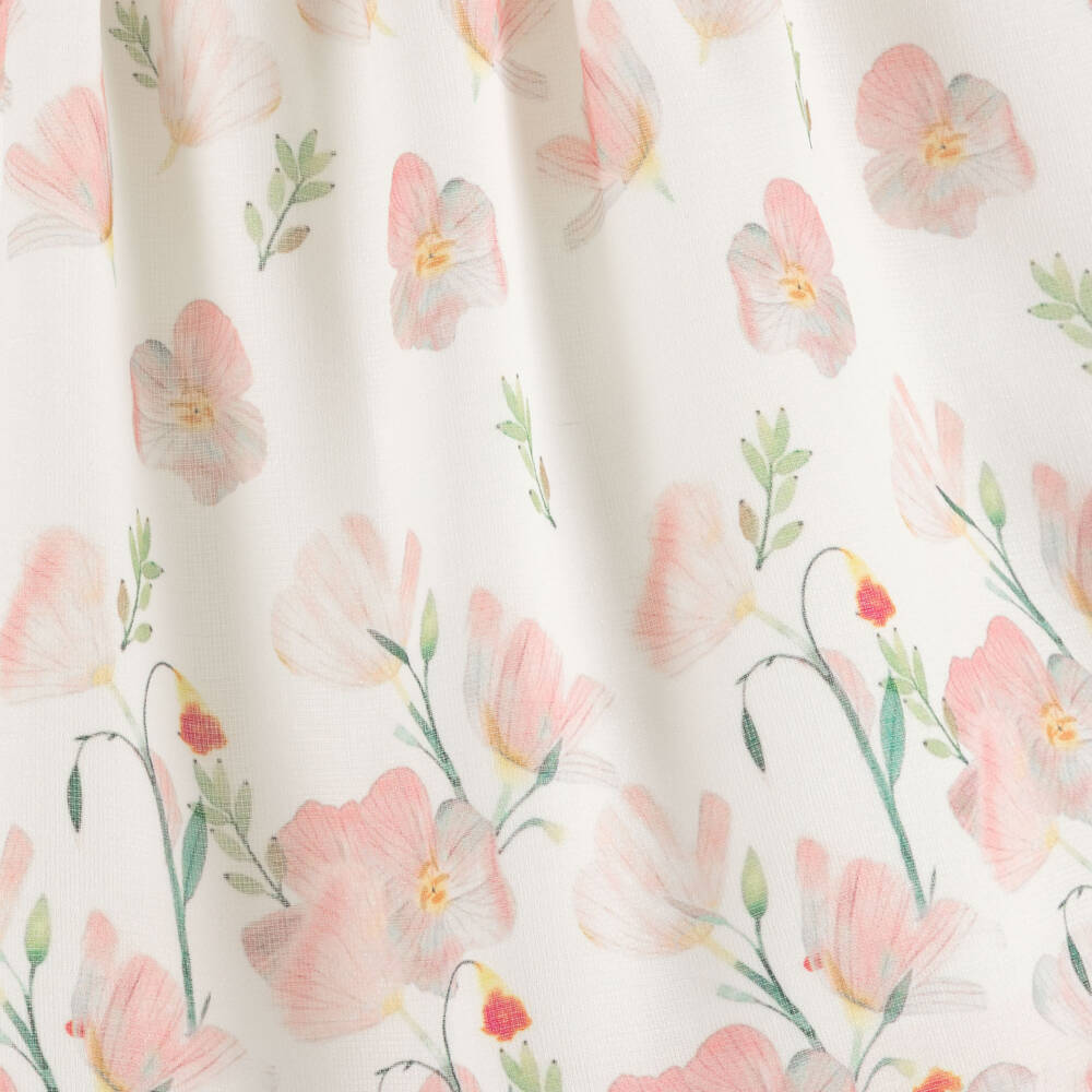 Graci-فستان بطبعة ورود لون عاجي وزهري للبنات | Childrensalon