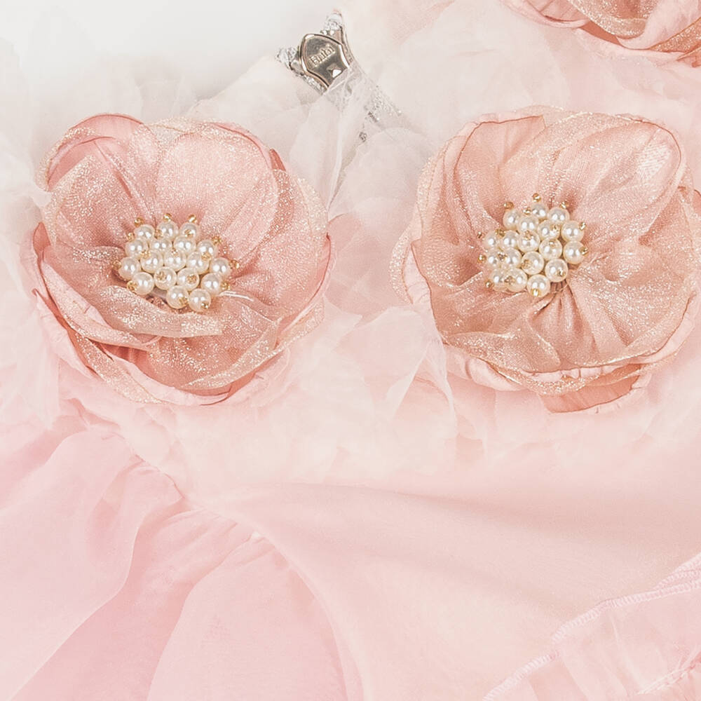 Graci-Girls Pink Organza Dress | Childrensalon