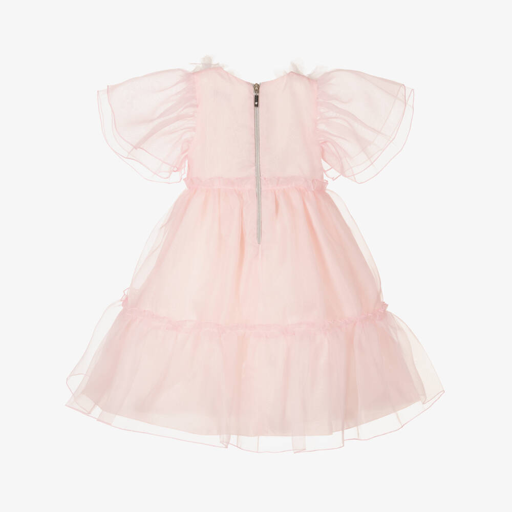 Graci-Girls Pink Organza Dress | Childrensalon
