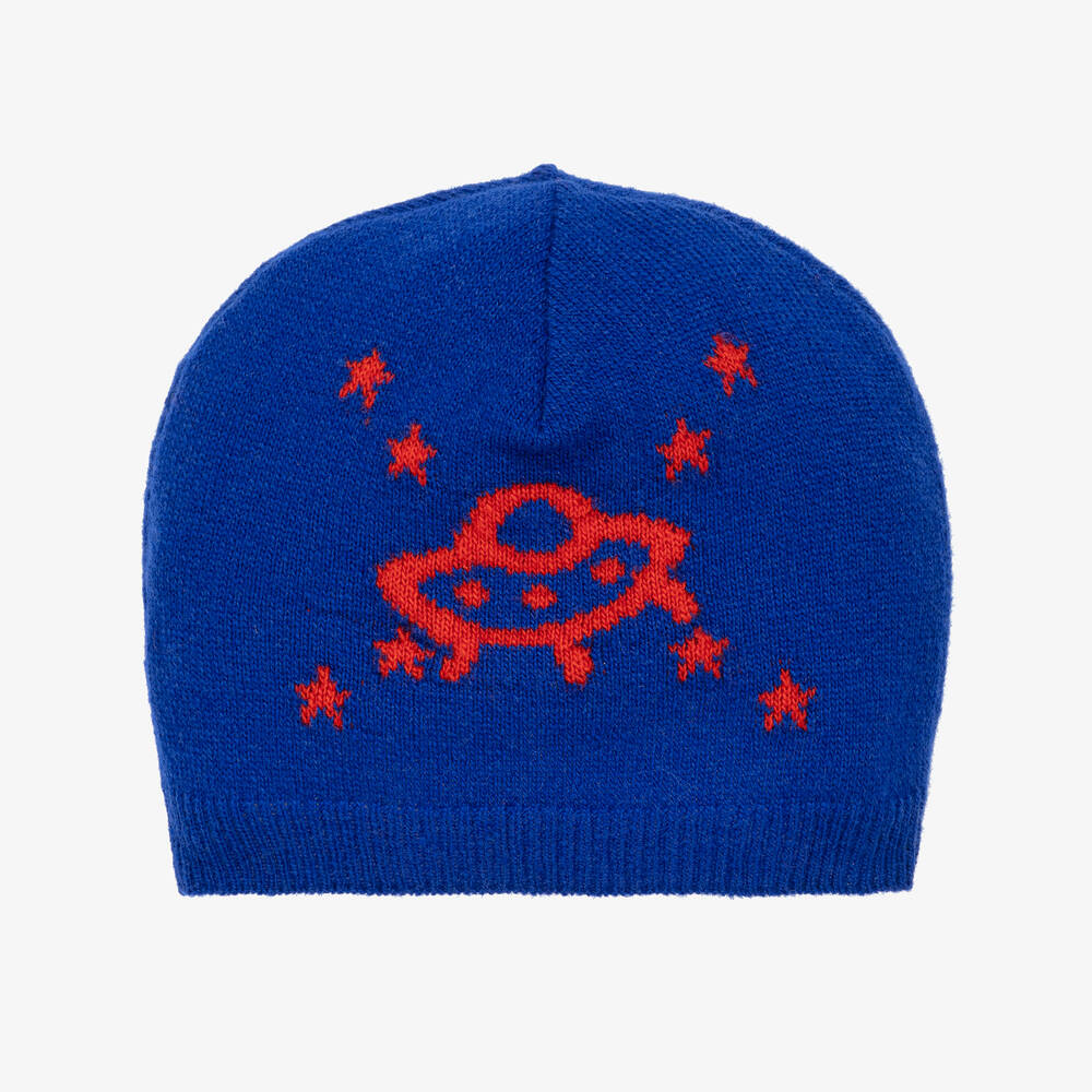 Gucci-Синяя шерстяная шапка-бини | Childrensalon