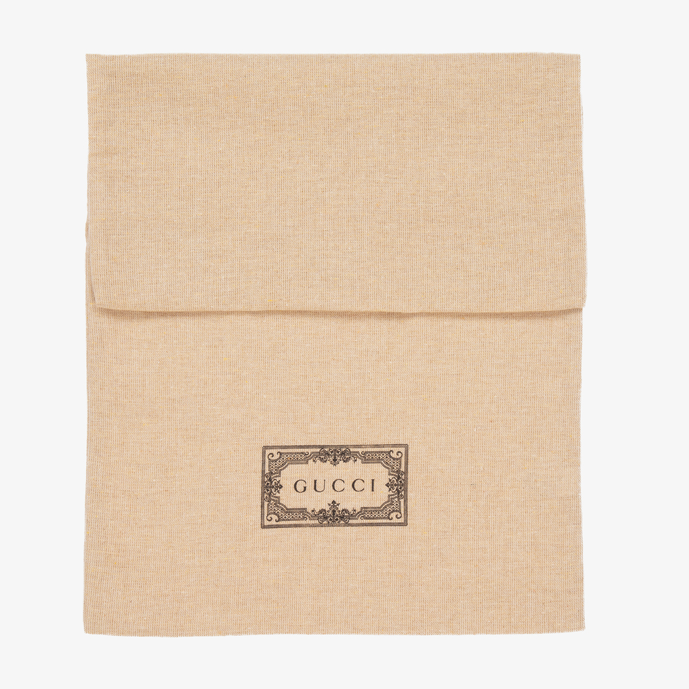 Gucci-ترينرز لون بيج وأخضر للأطفال | Childrensalon