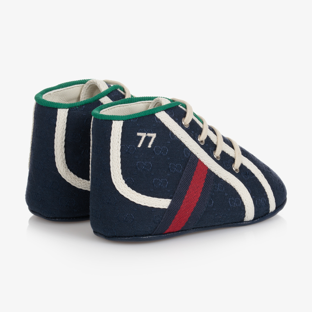 Gucci-Синие теннисные кроссовки 1977 для малышей | Childrensalon