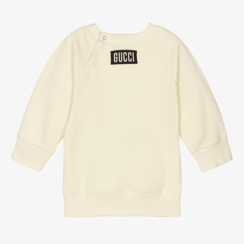Gucci-Boys Ivory Cotton Sweatshirt | Childrensalon