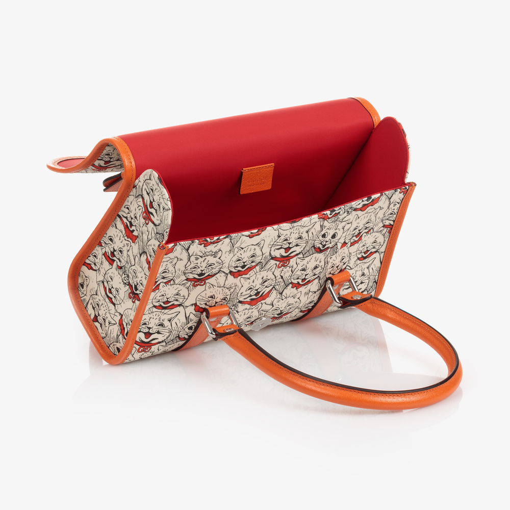 Gucci-Ivory & Orange Handbag (27cm) | Childrensalon