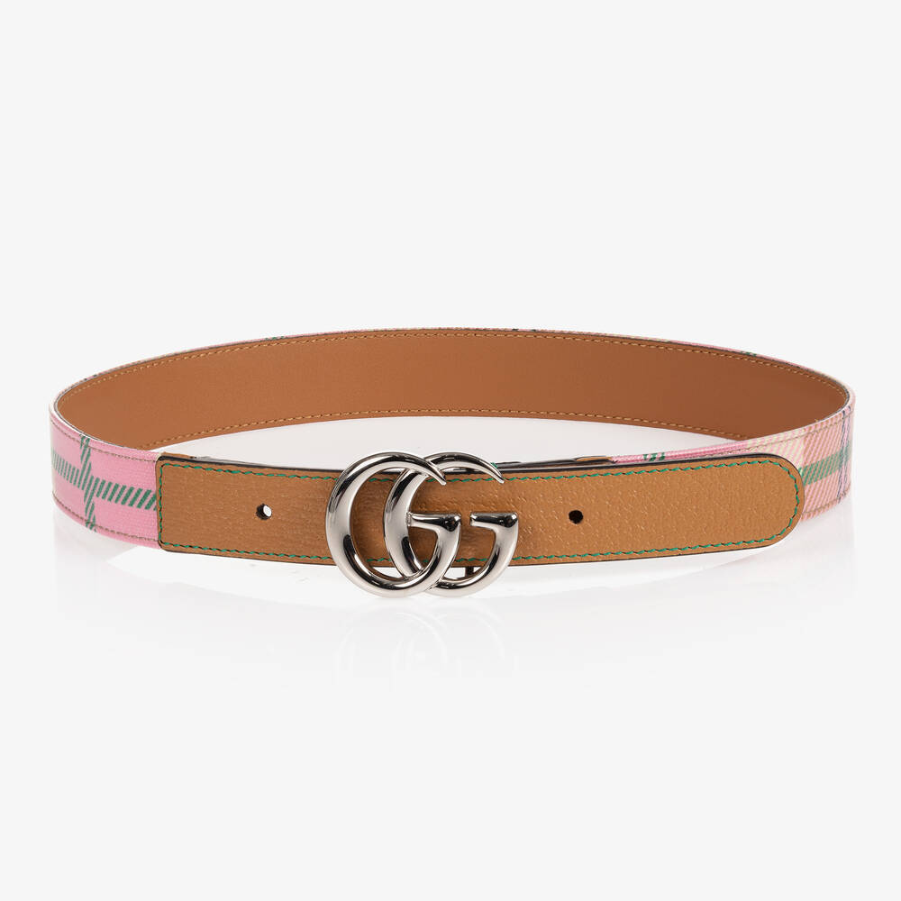 GUCCI ベルト ピンクベージュ Shop the GG Marmont reversible thin belt in neutral at GUCCI