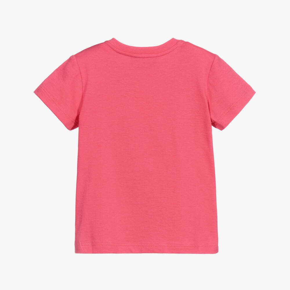 Gucci-تيشيرت أطفال بناتي قطن جيرسي لون زهري | Childrensalon