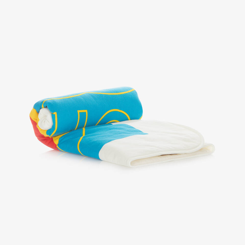Gucci-White Cotton & Wool Padded Blanket (74cm) | Childrensalon