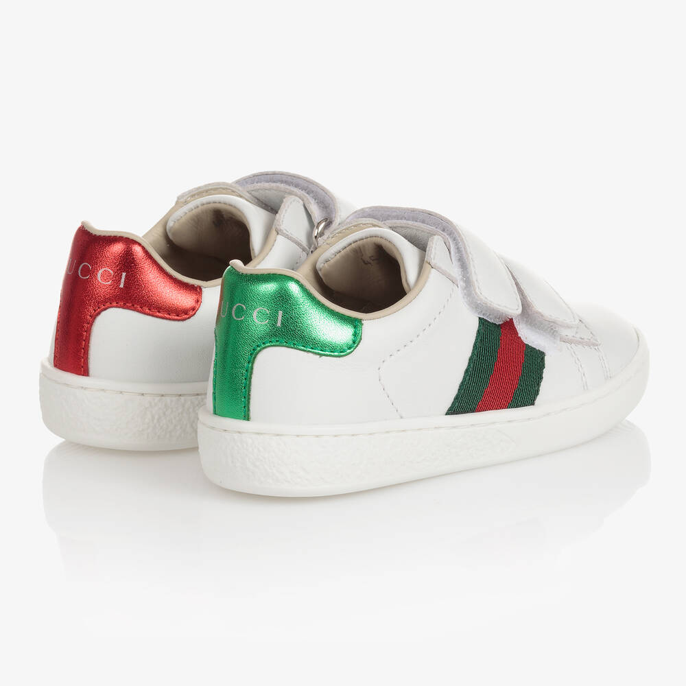 Gucci-Белые кожаные кроссовки Ace | Childrensalon