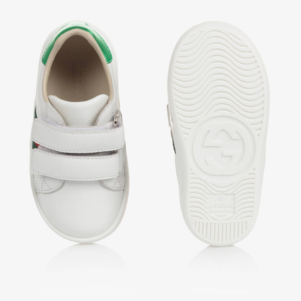 Gucci-Белые кожаные кроссовки Ace | Childrensalon