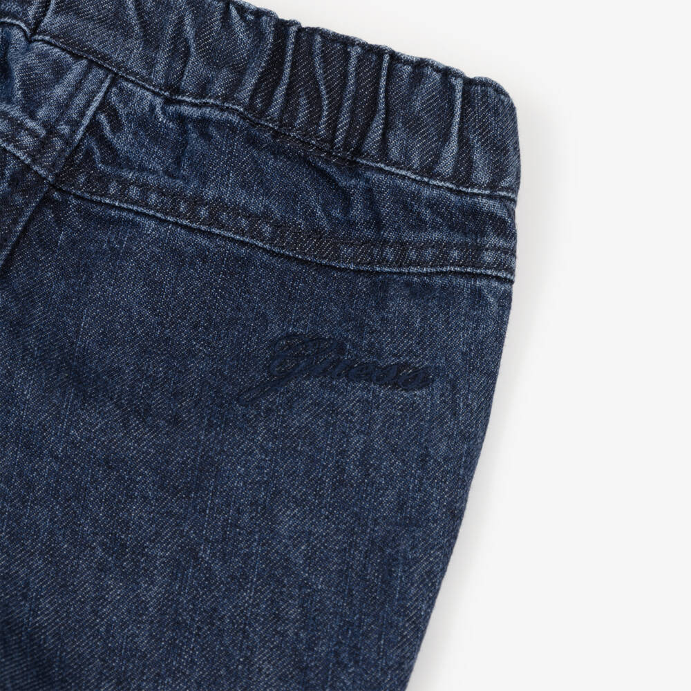 Guess-Baby Boys Blue Oxford Cotton Shirt & Jeans Set | Childrensalon