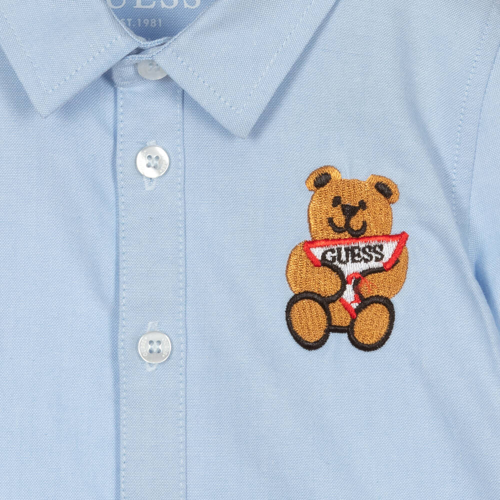 Guess-Baby Boys Blue Trouser Set | Childrensalon