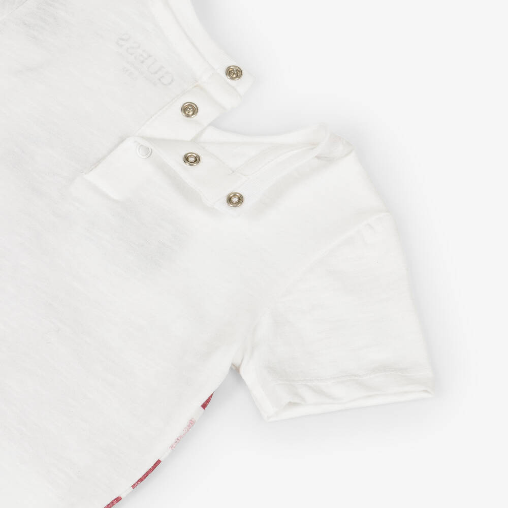 Guess-طقم شورت قطن بطبعة بحرية لون كحلي للأولاد الرضع | Childrensalon