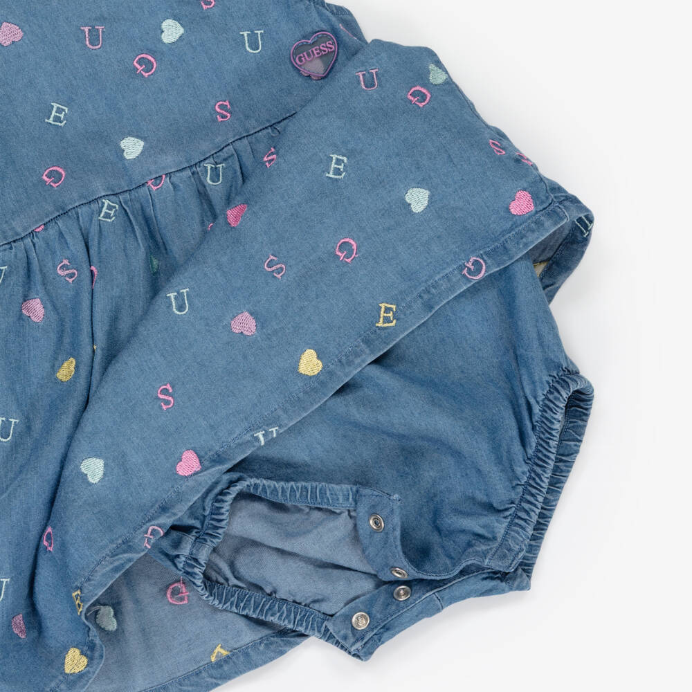 Guess Childrens Girls Dress Light Blue main image 1