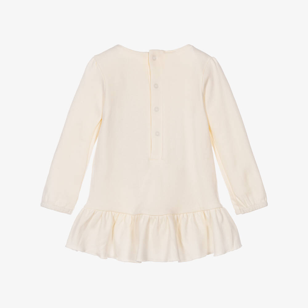 Guess-Baby Girls Ivory Dress with Sparkly Bag Print | Childrensalon