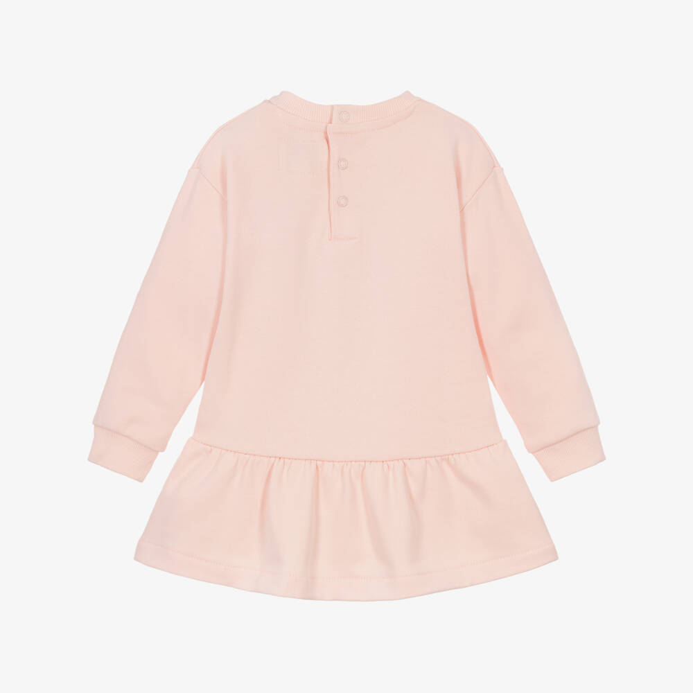 Guess-Baby Girls Pale Pink Sweatshirt Dress | Childrensalon