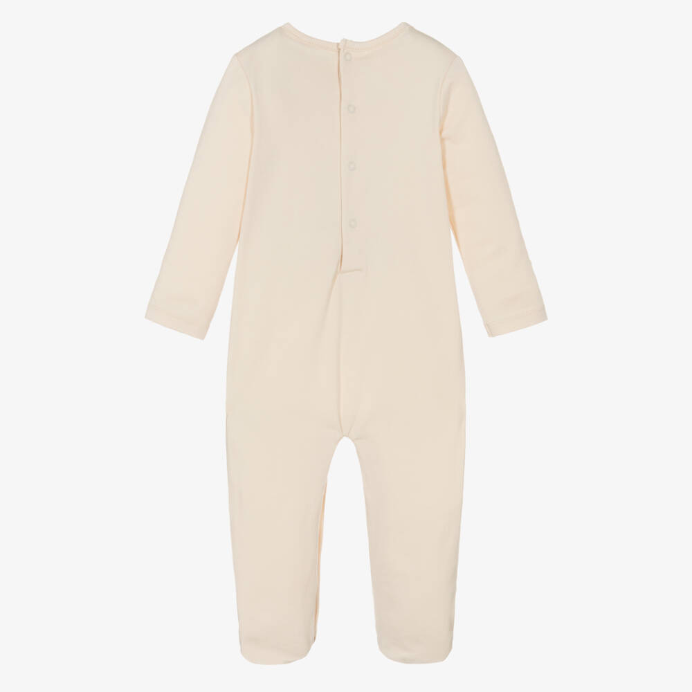 Guess-بيبي غرو بشعار الدب تيدي قطن لون بيج | Childrensalon