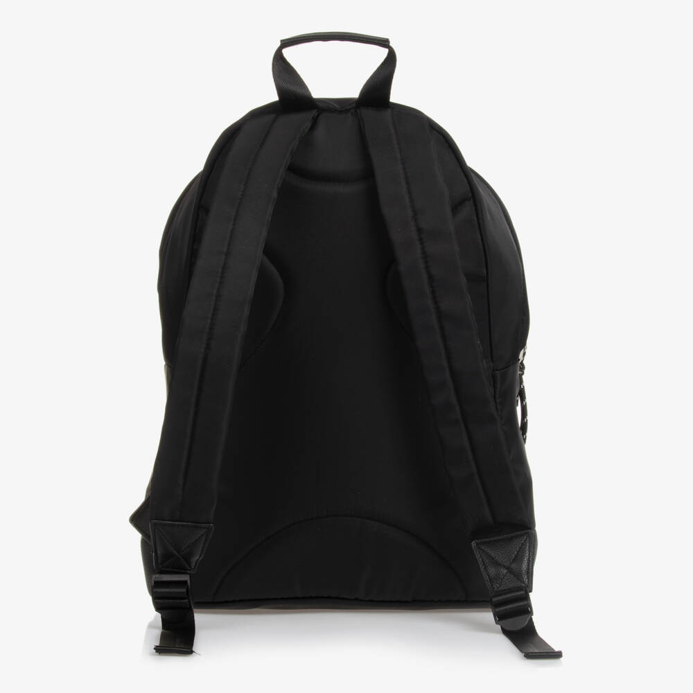 Guess-Black Triangle Logo Backpack (39cm) | Childrensalon