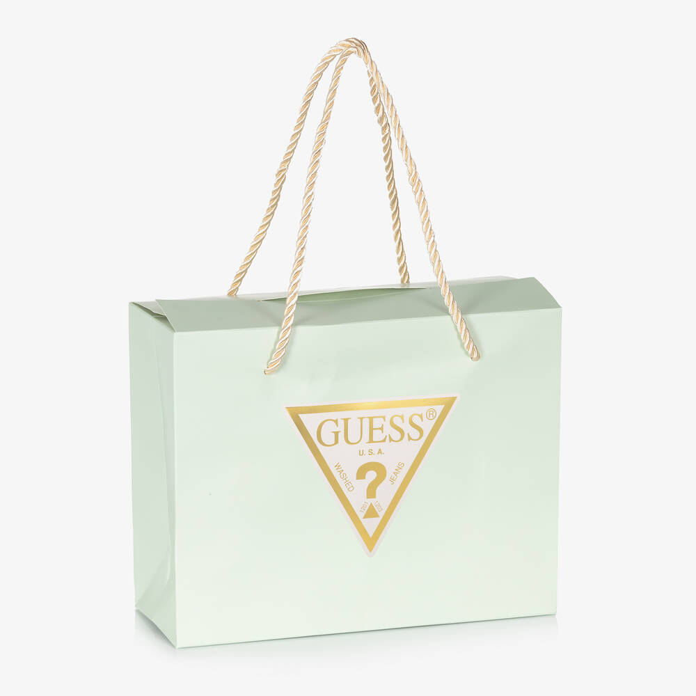 Guess-بيبي غرو بنقشة دب تيدي قطن لون أزرق للمواليد | Childrensalon