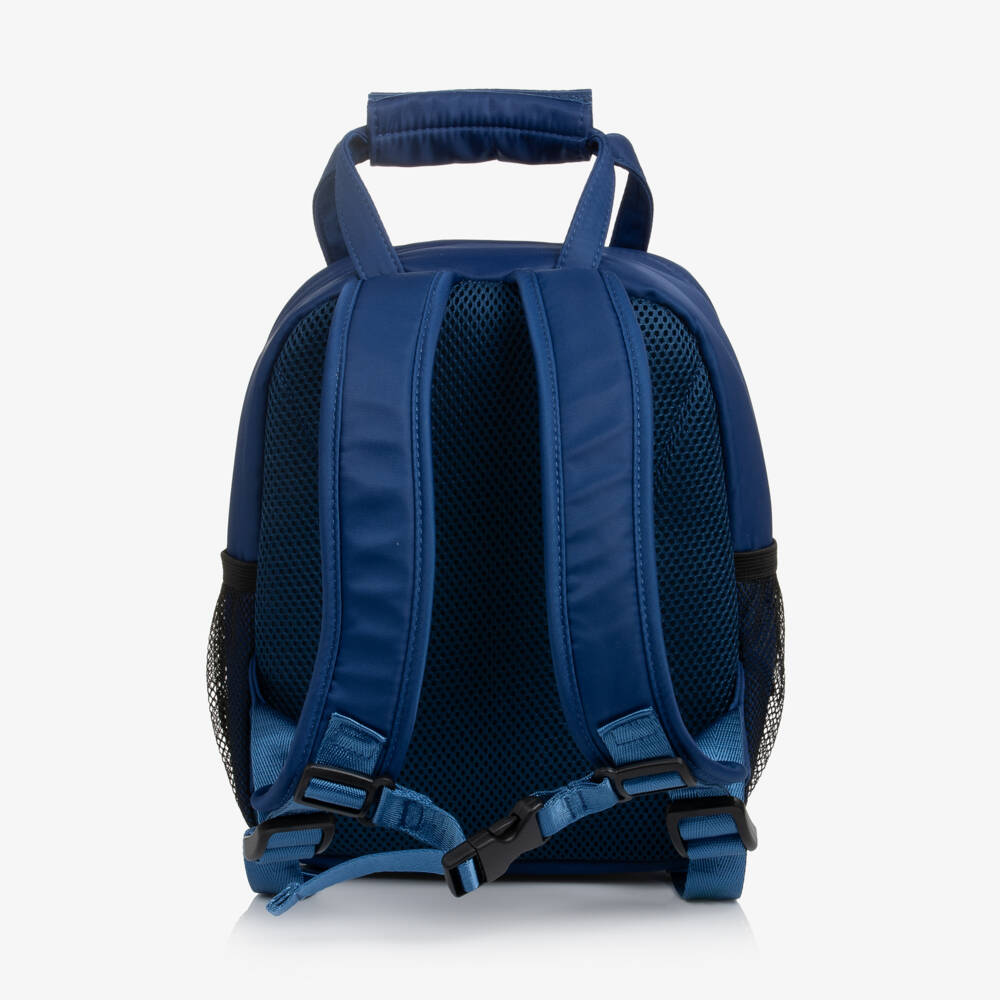 Guess-Blue Varsity Bear Mini Backpack (25cm) | Childrensalon
