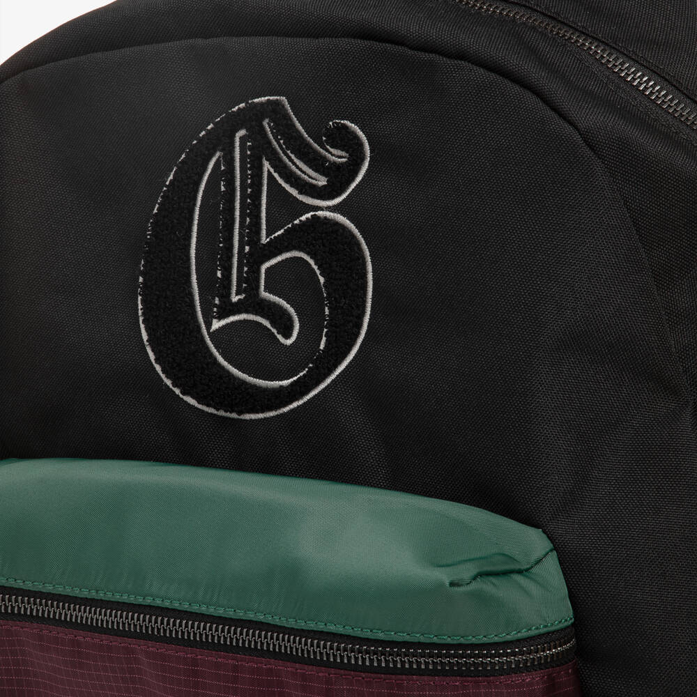 Guess-Boys Black Varsity-Style Backpack (40cm) | Childrensalon