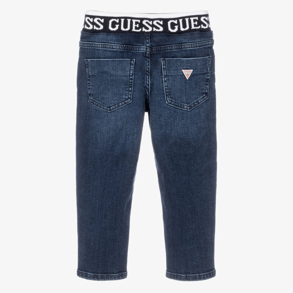 Guess-Boys Blue Denim Oversize Fit Jeans | Childrensalon