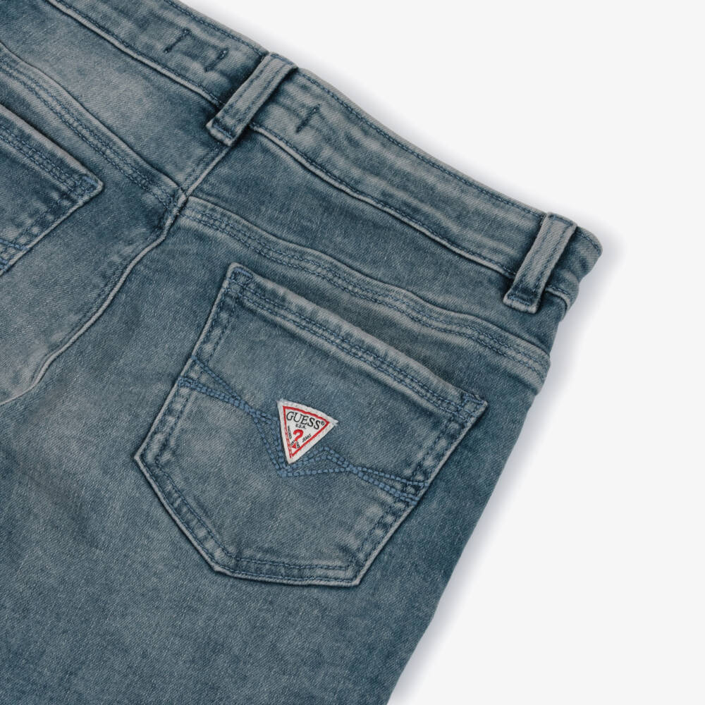 Guess-Boys Blue Vintage Washed Denim Jeans | Childrensalon