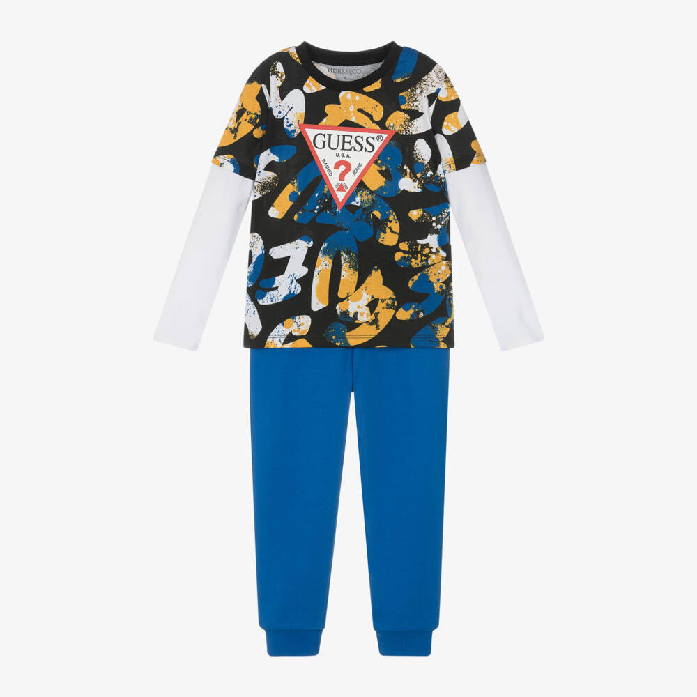 Guess Baby Boys Set In Light Blue 3