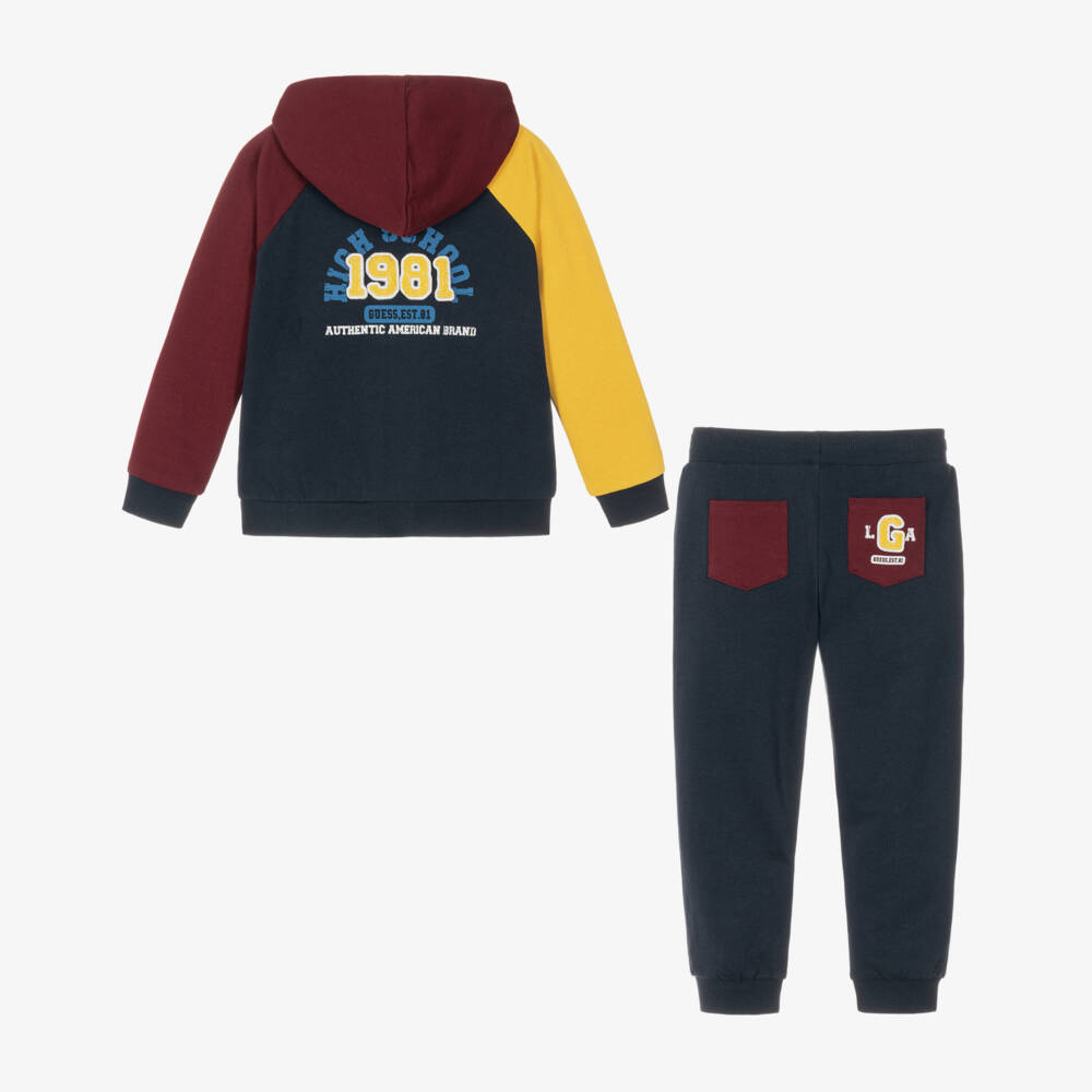 Guess-Boys Colourblock Zip-Up Tracksuit | Childrensalon