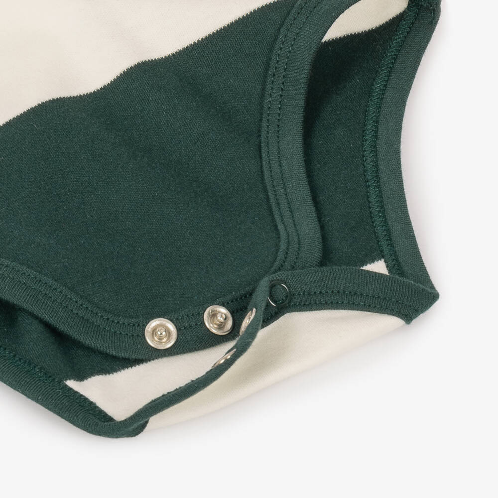Guess-Boys Dark Green Cotton Teddy Tracksuit Set | Childrensalon