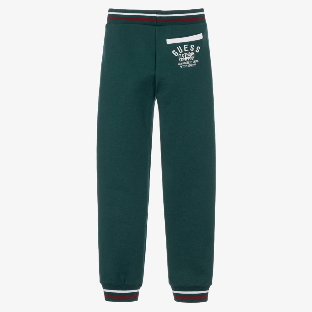 Guess-Boys Dark Green Joggers | Childrensalon