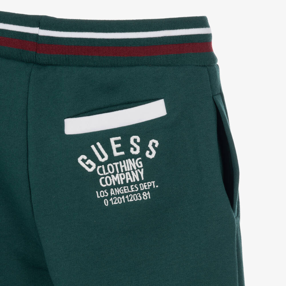 Guess-Boys Dark Green Joggers | Childrensalon