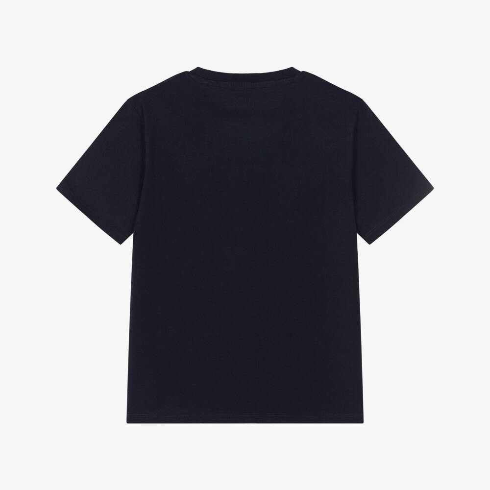 Guess-تيشيرت قطن لون كحلي للأولاد | Childrensalon