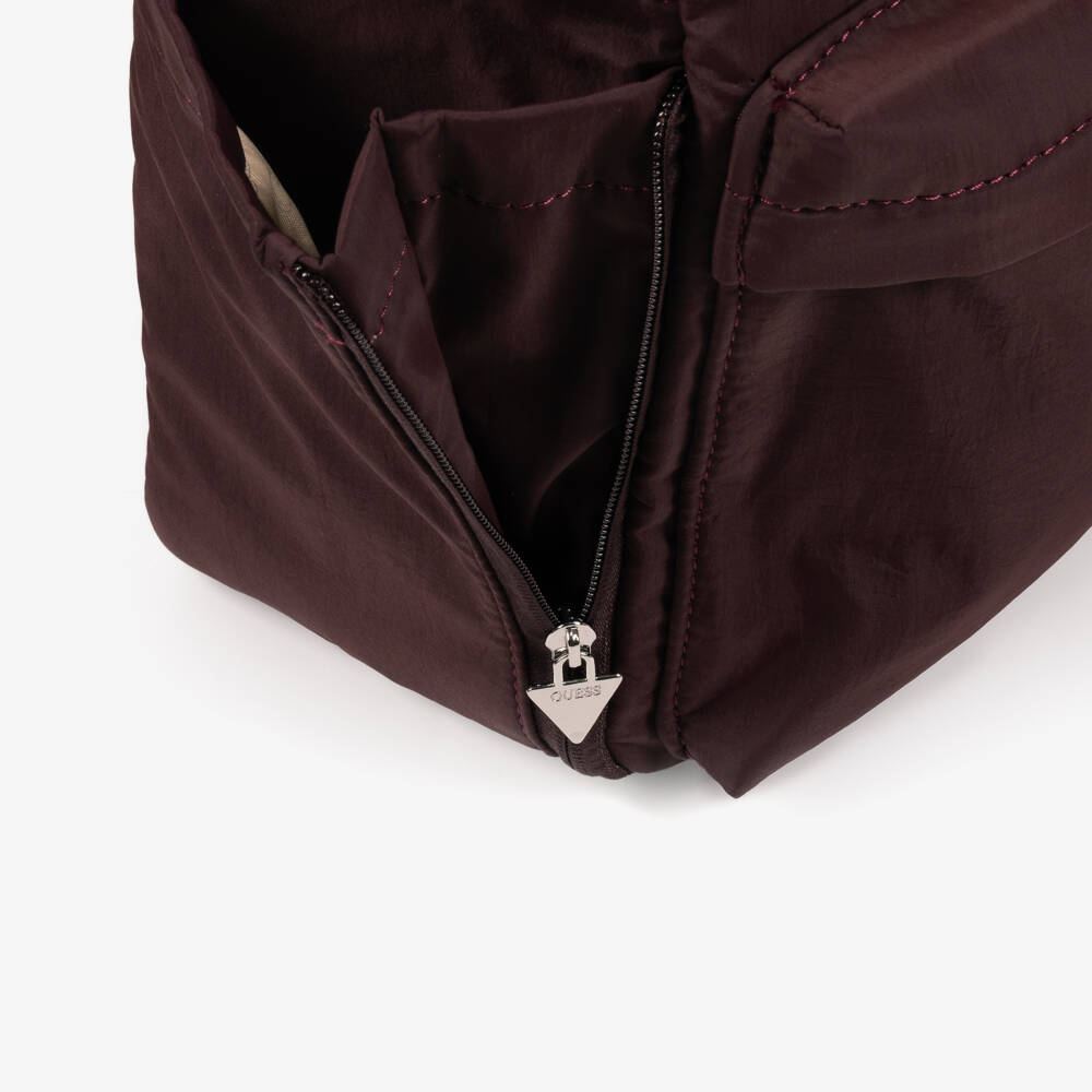 Guess-Burgundy Red Changing Bag (35cm) | Childrensalon
