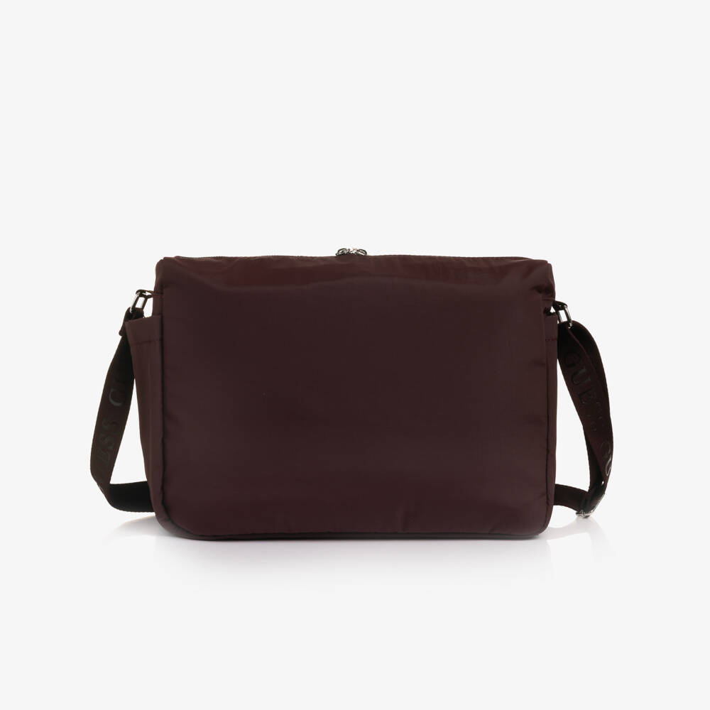Guess-Burgundy Red Changing Bag (35cm) | Childrensalon