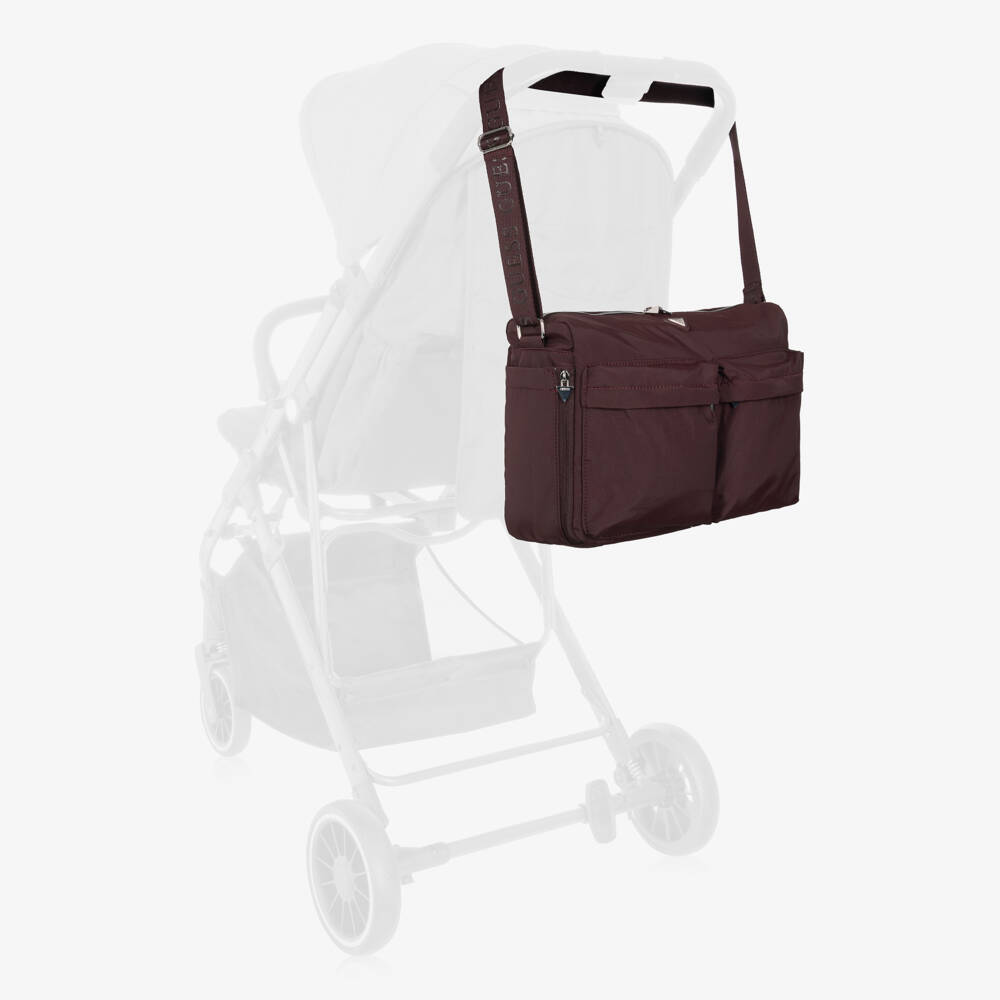 Guess-Burgundy Red Changing Bag (35cm) | Childrensalon