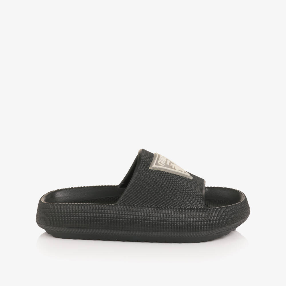 Guess-Chunky Black Logo Sliders | Childrensalon