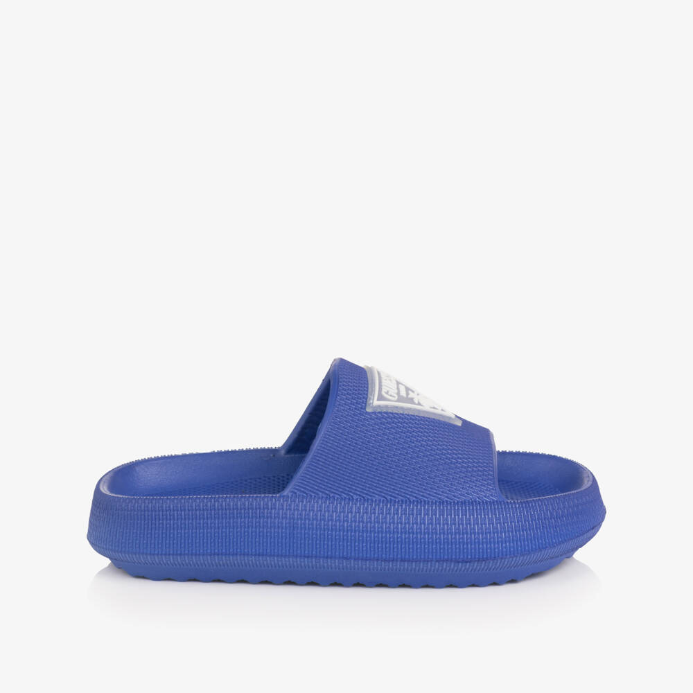 Guess-Chunky Blue Logo Sliders | Childrensalon