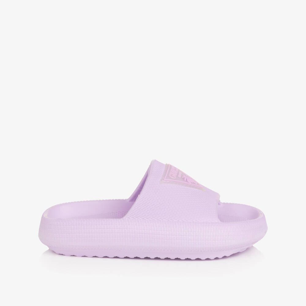 Guess-Chunky Purple Logo Sliders | Childrensalon