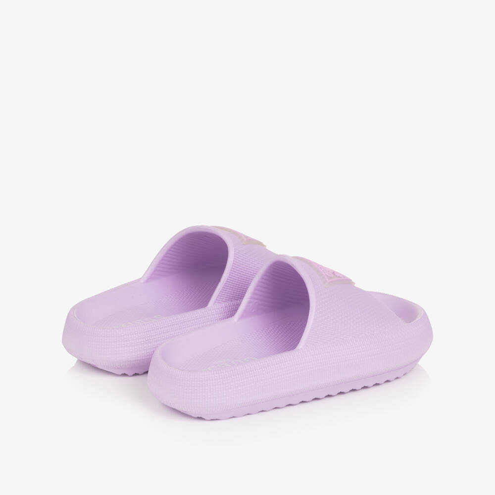 Guess-Chunky Purple Logo Sliders | Childrensalon